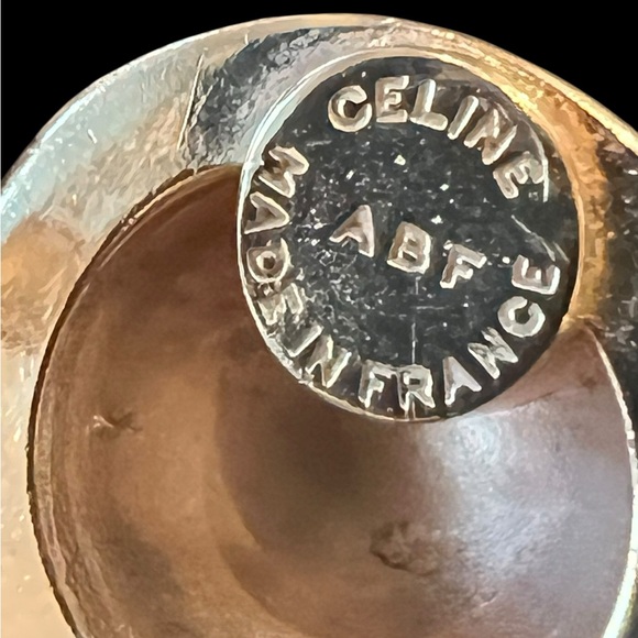 Celine Gold Globes Stars Earrings - Picture 4 of 6